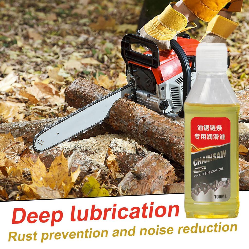 Chain Saw Oil Chain Saw Oil For Electric Chain Saw 100ml Synthetic Solvent Rustproof Deep Penetrating Lubricant For Hedge