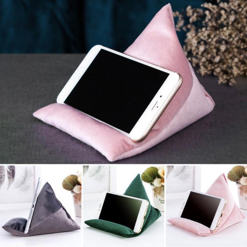 Velvet Pillows Mobile Phone Holder Skin Friendly Soft Fabric Phone Rack Desk Tablet Phone