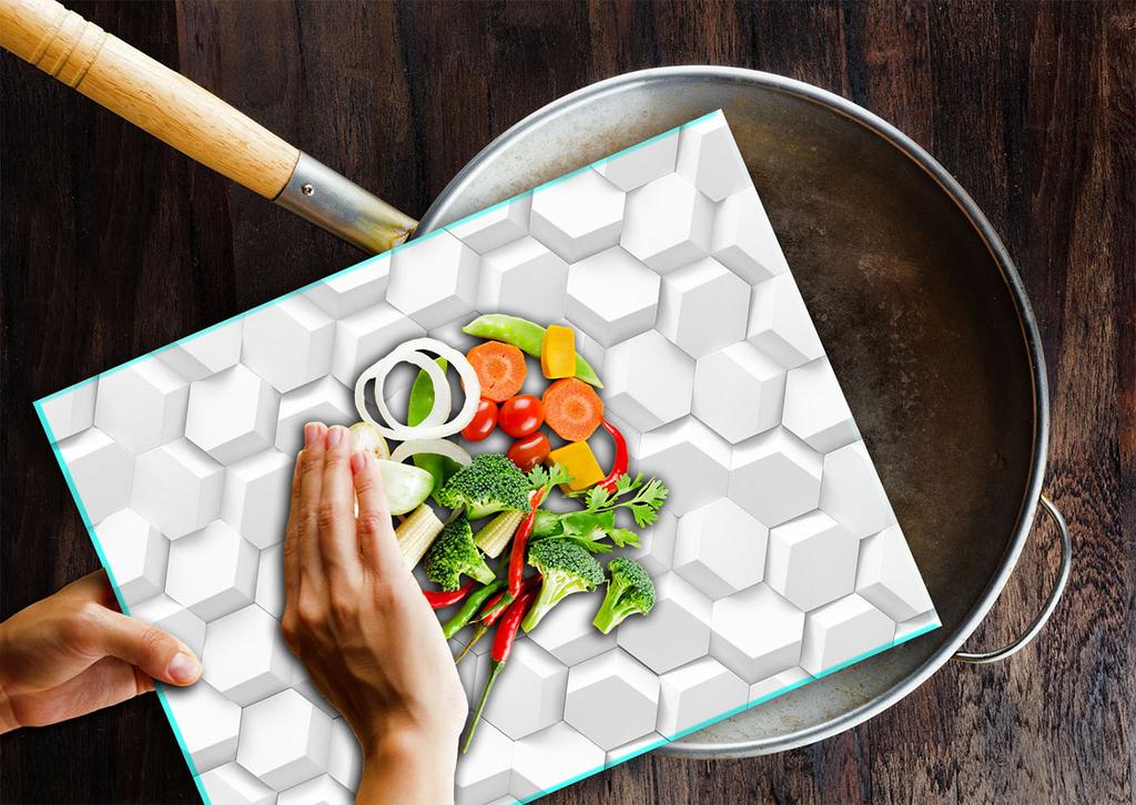 GLASS CUTTING BOARD STAND 40x30 PLATE