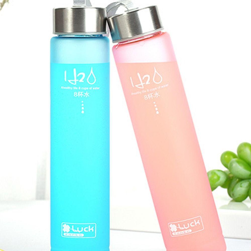 280ML Girls Boys Leak-proof Transparent Sport Kettle Drinking Bottle Plastic Water Cup