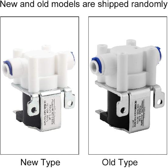 Water Valve, DC 12V Copper Plastic Electric Solenoid Valve Normally Close Purifier Water Valve for Water Filters