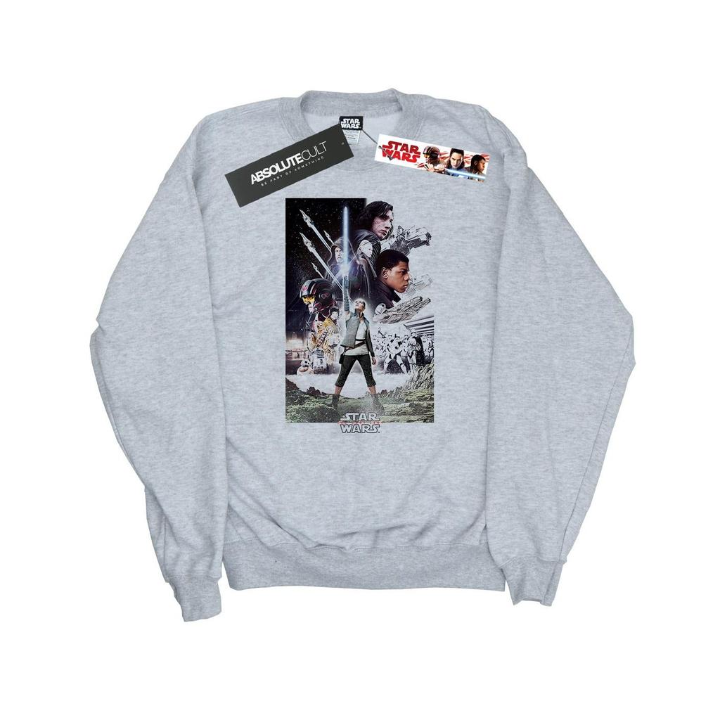 Star Wars Mens The Last Jedi Character Poster Sweatshirt