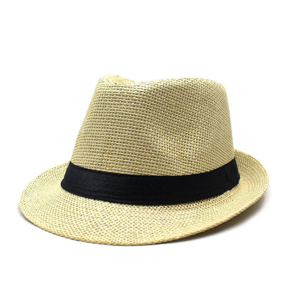 Весенне-летняя шляпа от солнца для отдыха на открытом воздухе, мужская и женская повседневная универсальная шляпа-цилиндр, плетеная из папируса, дышащая шляпа от солнца, мужская шляпа в стиле джаз