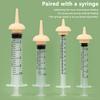 2/5/10Pcs Universal Pet Feeding Nipple Mini Cat Silicone Feeding Pacifier Pet Feeding Oral Syringe Nursing Puppy Kitten Nipple