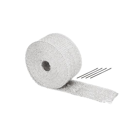 Термоизоляционная обмотка выхлопных труб из стекловолокна, огнестойкая изоляция для коллекторов и труб, простая установка, тепловой щит для глушителя, обмотка для мотоцикла, автомобиля, грузовика