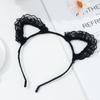 Party Lace Masquerade Cosplay Headwear Fancy Dress Hairband Cat Ear Headband Hair Accessories