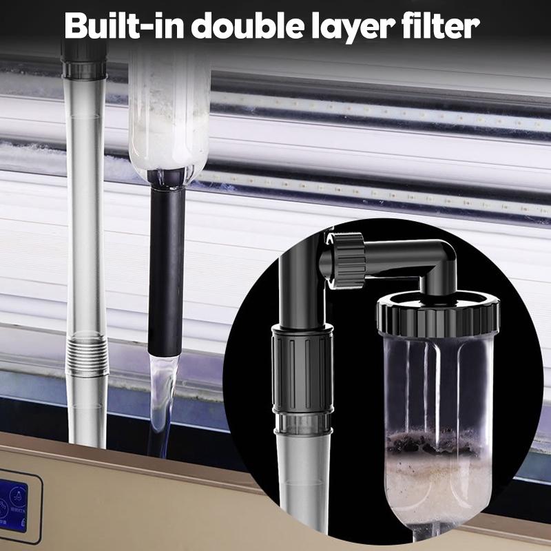 Электрический насос для замены воды в аквариуме, инструменты для чистки, устройство для смены воды, очиститель гравия, сифон для аквариума, фильтр для воды, насос