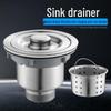 Stainless Steel Kitchen Sink Drainage Set with Leakproof Stopper (110)