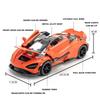 1:32 Scale 720S 765LT Toy Car Model Pull Back Sound Light Lift Tail Wing Vehicle Metal Diecast Models Supercar Gifts for Kids