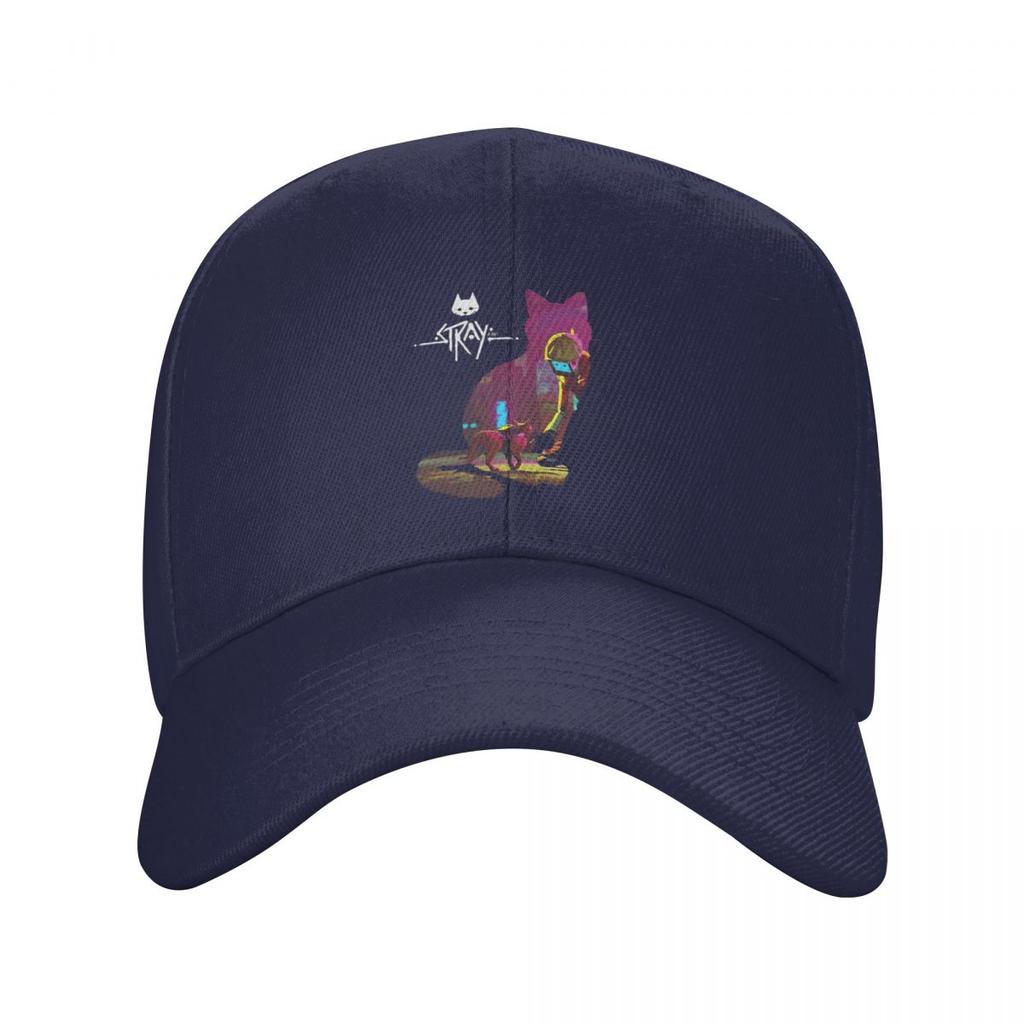 Игра Stray Логотип-силуэт кота Бейсболки Snapback Мужские Женские Шляпы Повседневная Кепка Хип-Хоп Бейсболка Кепка