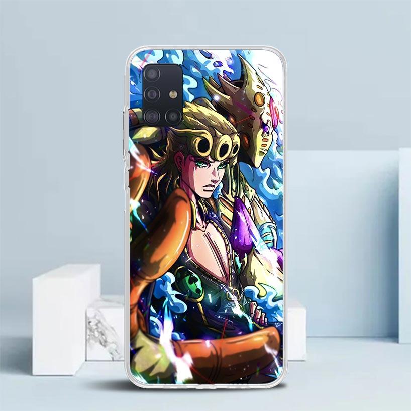 JoJo Adventure Джорно Джованна Мягкий чехол для Samsung Galaxy A12 A22 A32 A52 A72 A02S Чехол для телефона Note 20 Ultra 10 S10 Plus A51 A