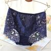 Ladies Mesh Panties High-waist Seamless Lace Underwear Briefs Transparent Silk Women Cotton Health Knickers Lingerie XXXL