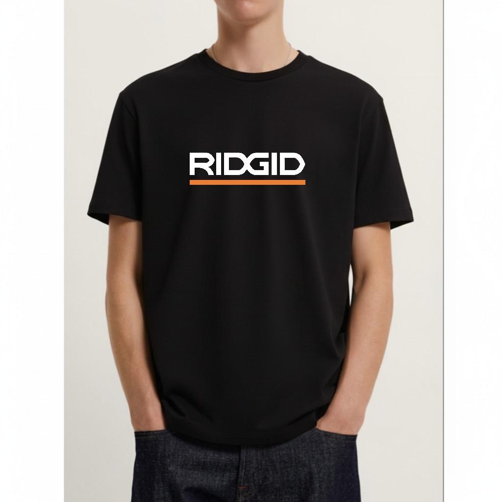 Unisex tshirt with ridgid tool company logo