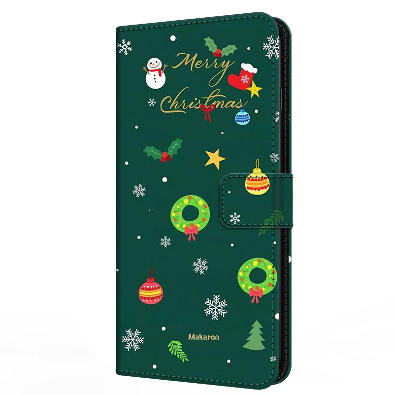 Wallet For Oneplus Ace 6 Flip Stand Book Phone Cover Magnetic Leather Case Cartoon Anime Merry Christmas Capa Oneplus Ace6 5G