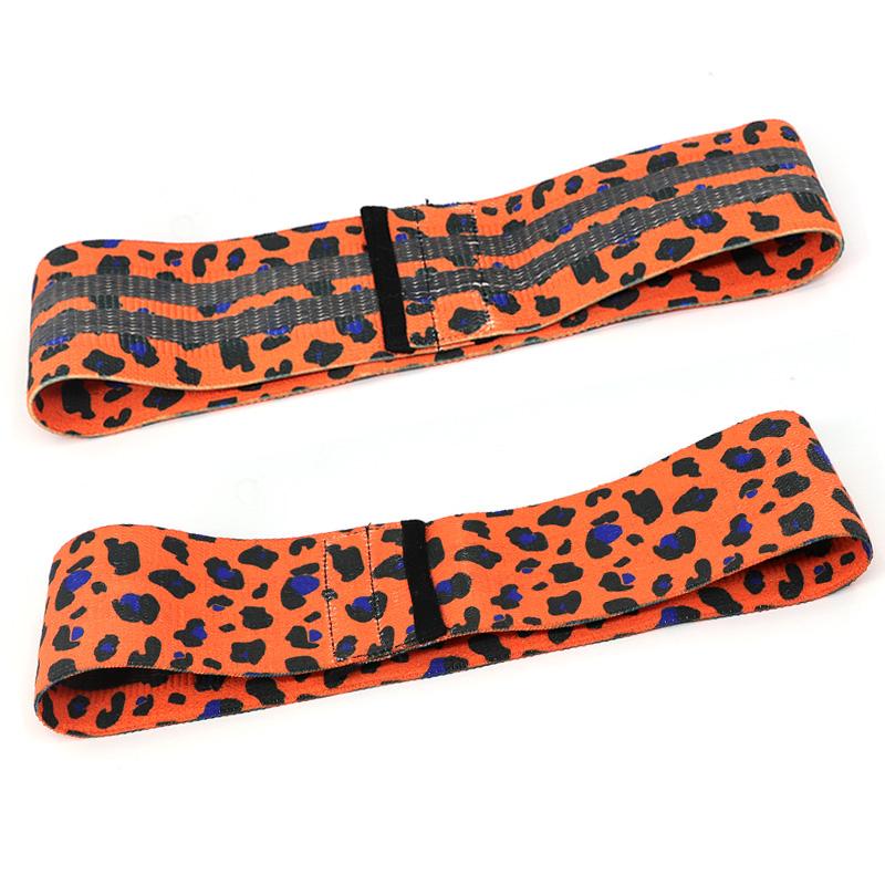 Leopard Print Booty Bands Non-Slip Fabric Resistance Loop for Glute Workout Yoga Pilates Home Gym Equipment 3