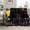 Solar System Soft Plush Sofa Bed Throwing Cartoon Picnic Blankets Modern Flannel Blanket Cover Gedruckt Bettdecke Geschenk