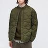 Uniqlo X White Mountaineering Совместная работа Премиум Легкая Свободный крой Стеганая пуховая куртка Унисекс верхняя одежда Оливковый 442562-56