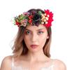Искусственная гирлянда на голову на Хэллоуин, искусственная цветочная гирлянда на голову, фестиваль, бохо, хиппи, пляж