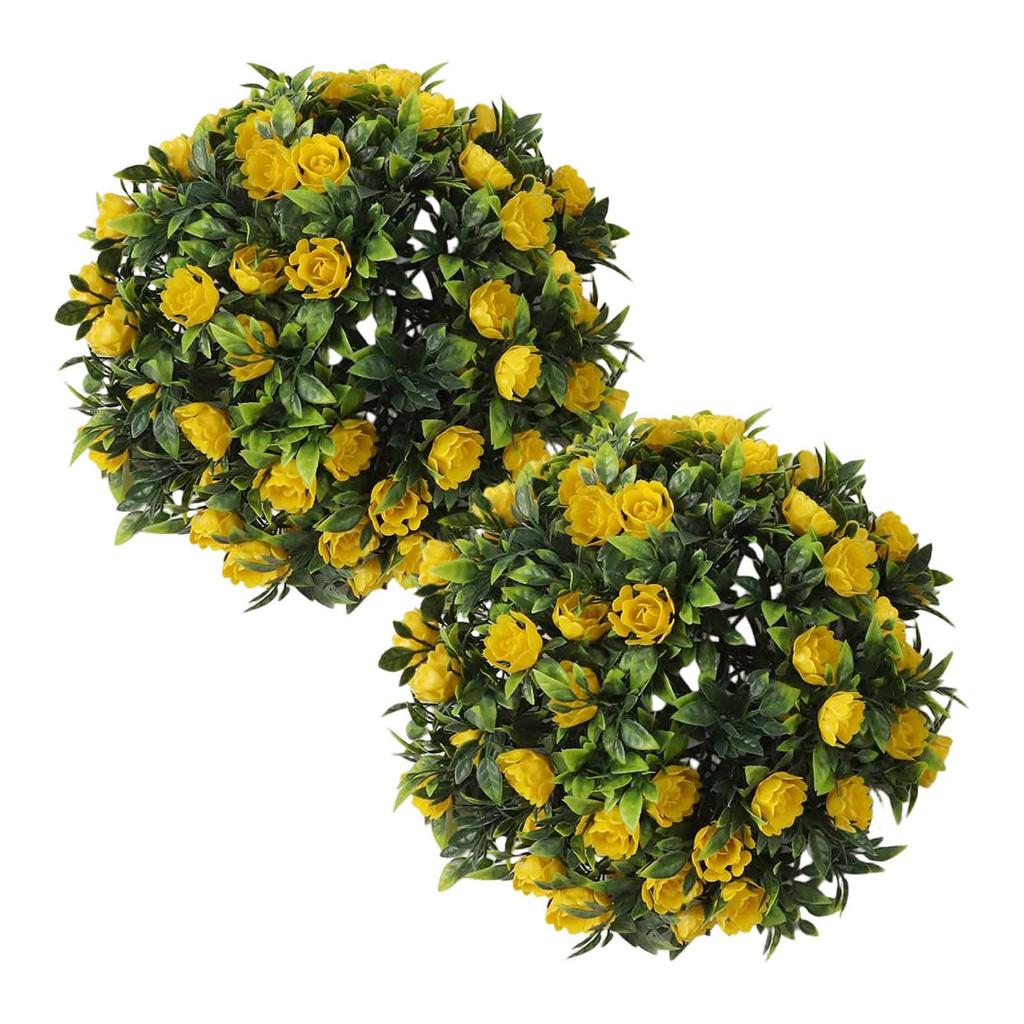 Artificial Flower Arrangement Topiary Balls Artificial Plant Balls High-Quality Synthetic Materials Indoor Outdoor Use