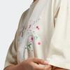 adidas Originals Sakura Limited Edition SS23 Повседневная футболка с цветочным принтом логотипа и круглым вырезом с короткими рукавами Женские топы Молочно-белый IP3751