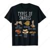 Cobra Rattlesnake Printed Men's T-shirt Other Varieties Snake Cool Pure Cotton Comfortable Short Sleeve Black T Shirt