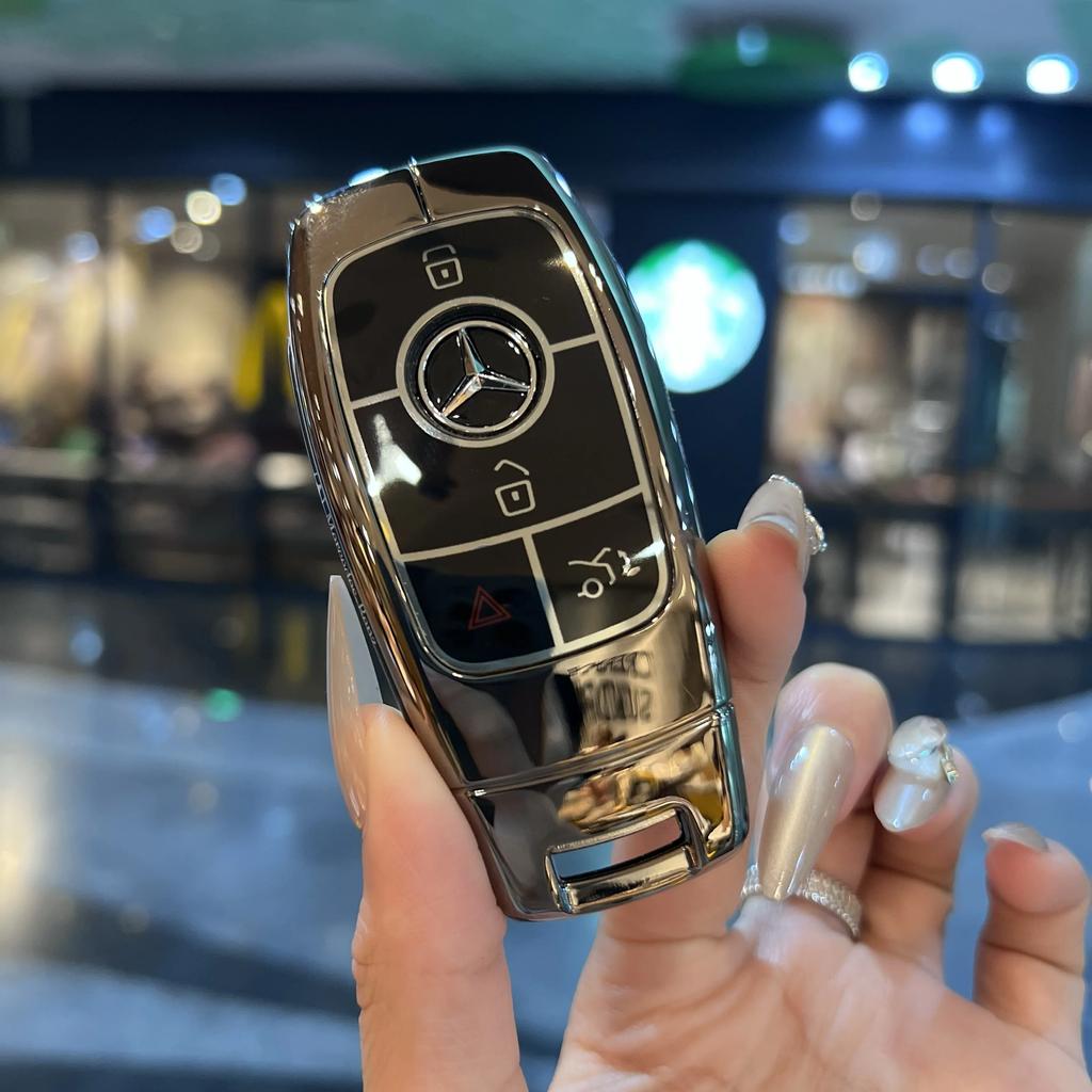 SFX1 Shell For Mercedes Benz A C E S G Class GLC CLE CLA GLB GLS W177 W205 W213 W222 X167 AMG Car Remote Key Case Cover