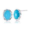 Earrings Turquoise PT900 Platinum [Lara Christie] Women's (Turquoise) 0.5ct Le56-0027-pt