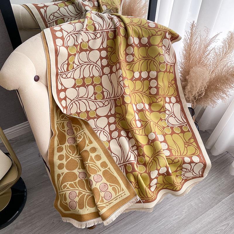 Геометрический шарф, Шаль высокого класса, Шарф, омолаживающий, Студентки выходят с теплыми женщинами