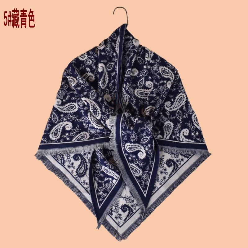 Autumn and winter new paisley cashew fringed imitation cashmere triangle scarf thermal scarf shawl fashion spot wholesale