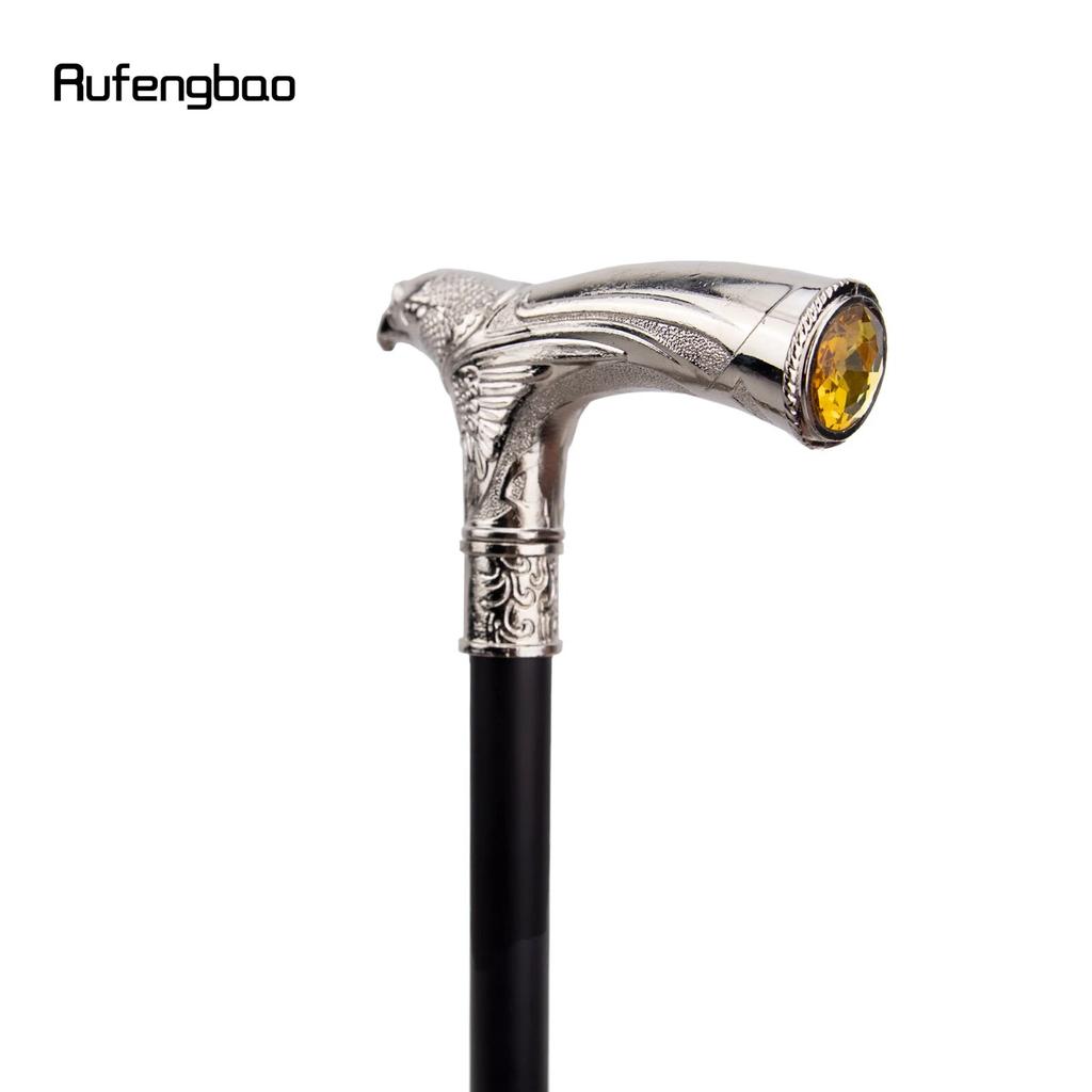 Белая голова орла со стразами, модная трость, декоративная палка, косплей, винтажная модная трость, 93 см