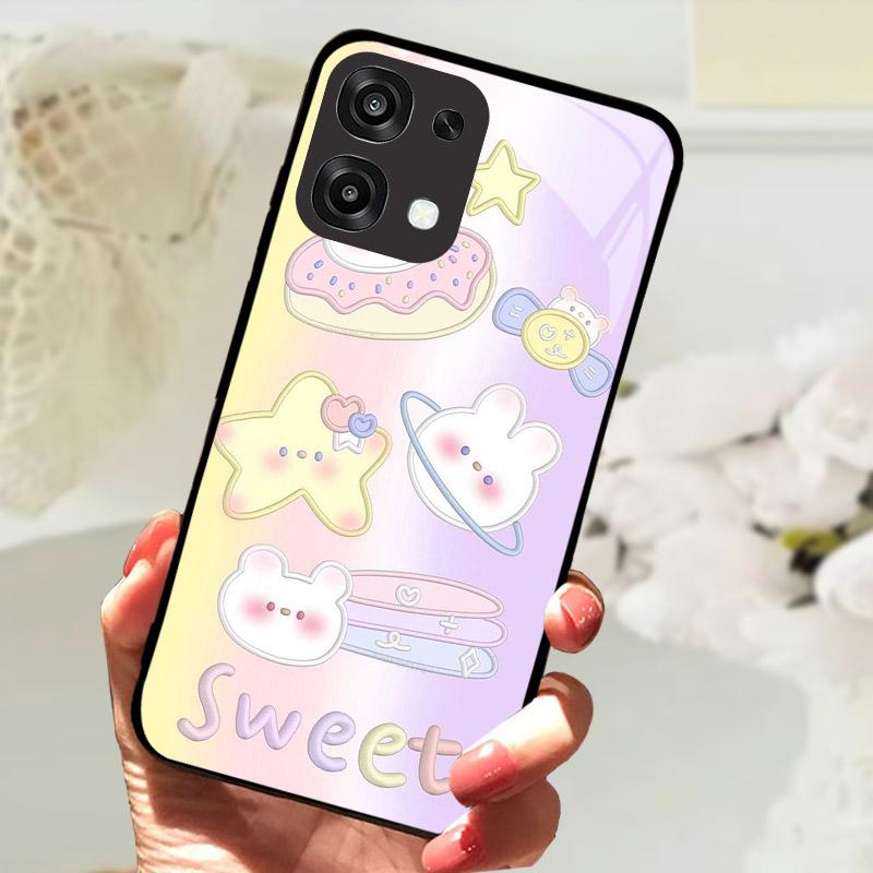 Для Oppo A6 A 6 Pro F31 5G CPH2781 Чехол Модная Расписная Крышка из Закаленного Стекла Для Телефона OPPO A6Pro Fundas Защитный Чехол Coque