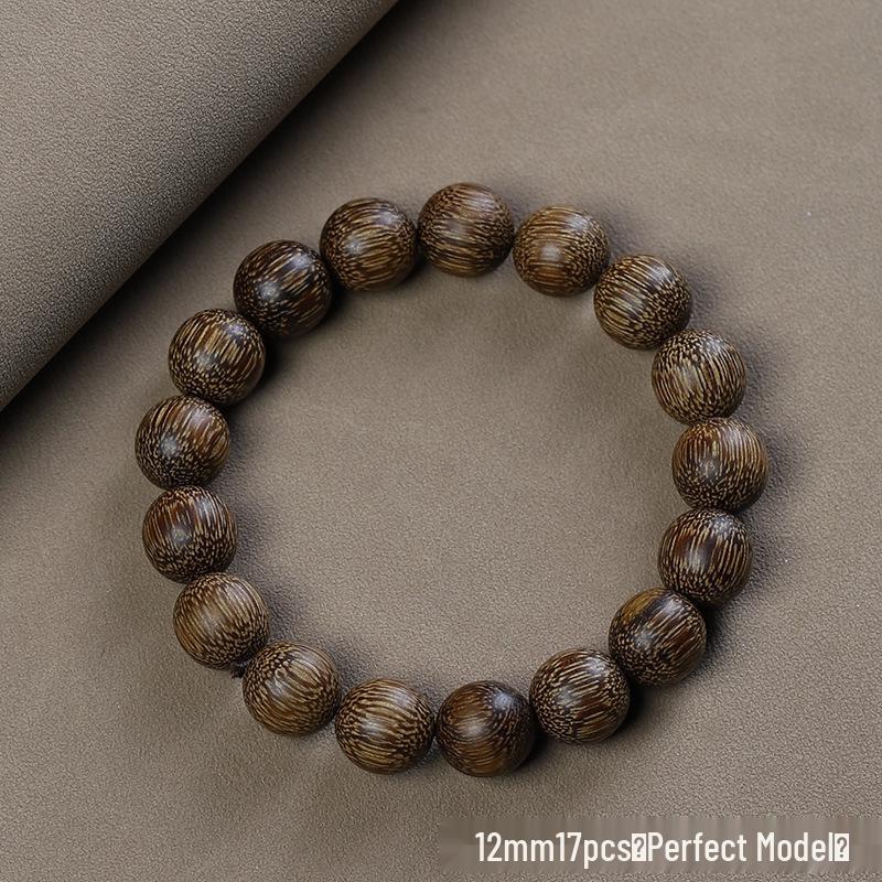 Vietnam Nha Trang Natural Agarwood Qinan Buddha Beads Bracelet for Men and Women
