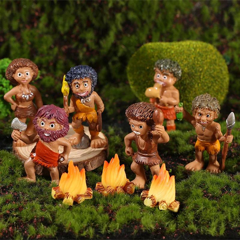 10PCS Mini Campfire Models Fake Fire Resin Flame Artificial Micro Miniatures Fireplace Dollhouse Micro Landscaping Ornaments