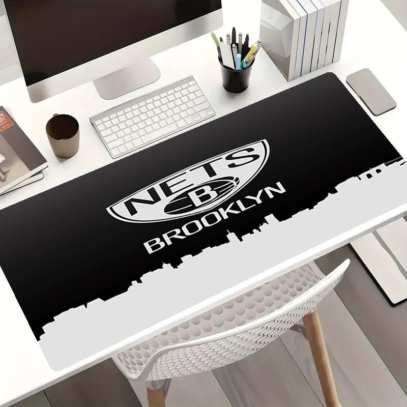 Brooklyn Nets Theme Mouse Pad, Non Slip Rubber Base, Multifunctional Office & Home Decor, Perfect for Workspace Personalization.