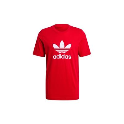 Originals Trefoil Running Футболка с короткими рукавами и круглым вырезом, мужские топы, красные GN3468