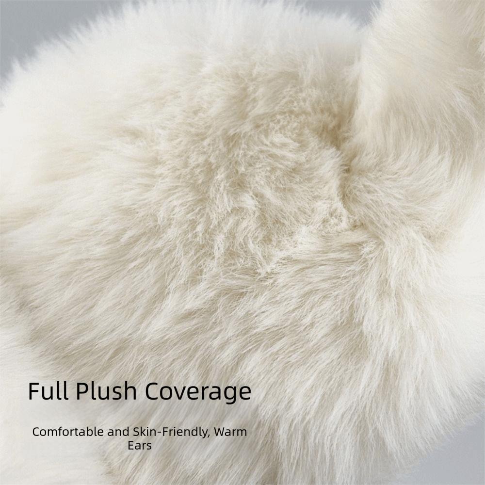 Зимние плюшевые наушники-закрывашки для ушей однотонные складные, закрывающие уши, удобные замшевые наушники для девочки