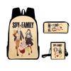 Playing House Animation Peripheral Backpack Student Schoolbag Shoulder Bag Pencil Case Three-Piece Set