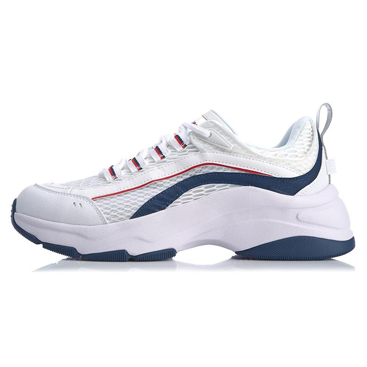 Li Ning Aurora WindWalker Нескользящие и дышащие низкие спортивные повседневные кроссовки Белые AGCQ043-2