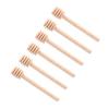 50Pcs/set Household Wooden Jam Honey Dipper Jar Dispensing Collecting Stirring Rod Stick 10cm