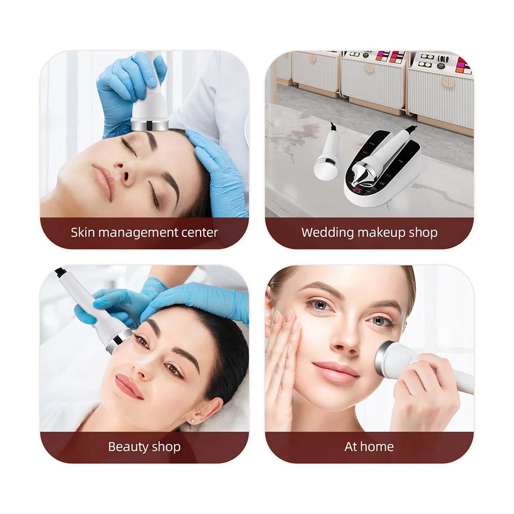 Ultrasound Skin Care Beauty Machine, High-Frequency Ultrasonic Face & Eye Massager for Women, Anti-Aging Skin Tightening Home SPA Device