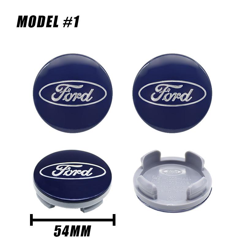 54mm 4pcs Car Wheel Center Hub Metal Emblem Cap Cover for Ford Focus 2 Mk3 F150 Mondeo C-Max Fusion Ranger Escort Explorer Kuga
