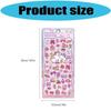 Embossed Animal 3D Crystal Sticker DIY Crafts Melody 3D Relief Stiers Drop Particle Decal PVC Relief Decorative Sticker