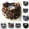 Bohemia Style Yoga Headband Floral Pattern Knot Design Wide Hairband Sweat Absorbing Fitness Sport Headband Head Wrap