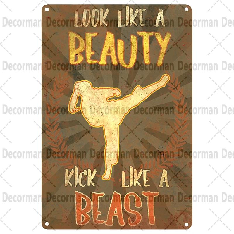 [ Mike86 ] Муай-тай Металлическая табличка Настенная Домашняя Бокс Таиланд Металлический Постер искусство Живопись Паб LTA-3188 20*30 СМ винтажный декор