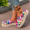 Summer Women's Flat Loafers 2024 New Style Paired with Colorful Artistic Fashion Outdoor Casual Light Women's Flat Shoes Slip On