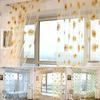 100x200cm Window Curtain Sunflower Lace Curtain Modern Voile Sheer Curtain  Living Room Decoration