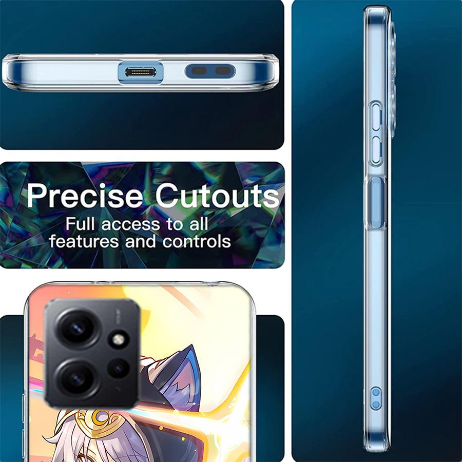 Чехол для телефона Honkai Star Rail Cipher для Redmi 12 13C 12C 15C 9 10 10C Note 13 Pro Plus 14 15 Pro 9T 9C 9A TPU Мягкий чехол Прозрачный Ce