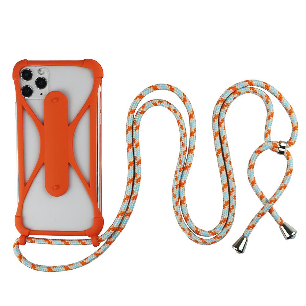 Универсальный силиконовый чехол-ремешок для телефона через плечо с защитой от падений по четырем углам