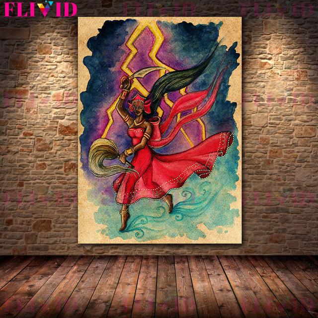 Художественный постер и печать «Злая страна чудес и ведьма зодиака» «Закат Единорог и ведьма пивоварения»