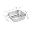 Stainless Steel Drain Basket Sink Mesh Strainer Colander Wash Fruit Vegetable Basin with Handle Portable Kitchen Drainer Rack